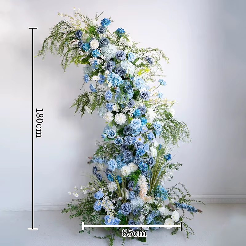 Mori Haze – vigne bleue verte, décoration d'arrière-plan de mariage, arrangements floraux, fausses f