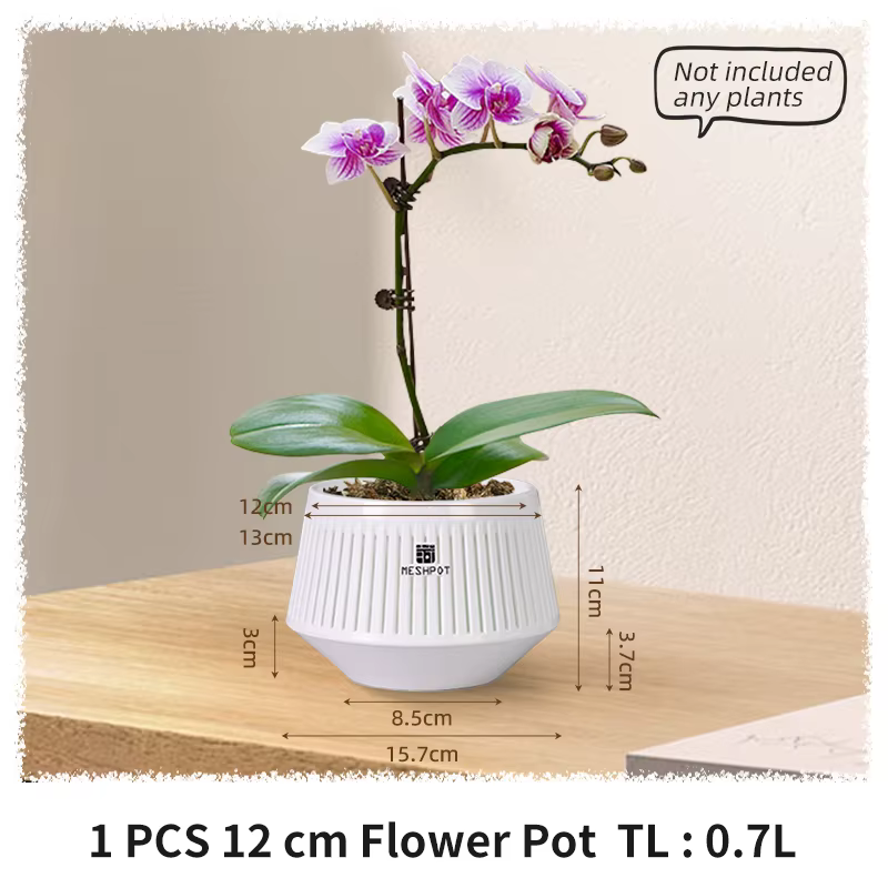Pots d'orchidées en maille avec trous, Pot de fleur pour reptir des plantes d'intérieur et d'extérie