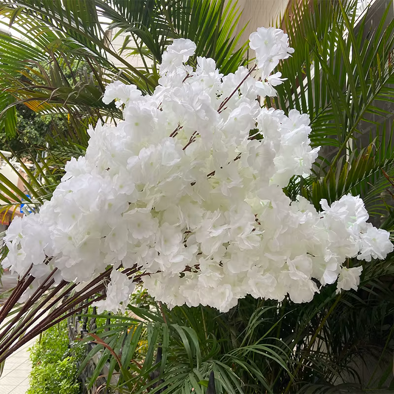 80CM Imitation fleur de cerisier fleur artificielle tissu de soie longue branche fleur mariage maiso