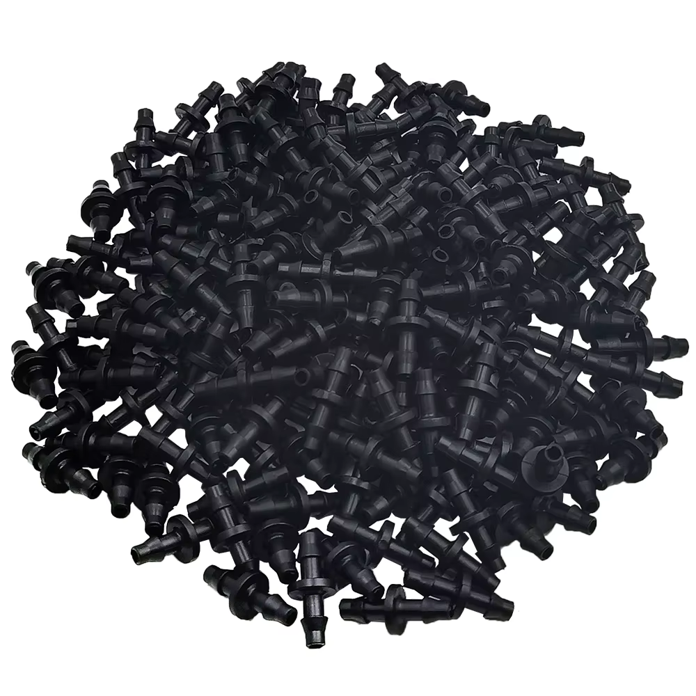 20/50/100 pièces 1/4 ''accouplement barbelé pour tube de tuyau 4/7mm Micro débit goutte à goutte Irr
