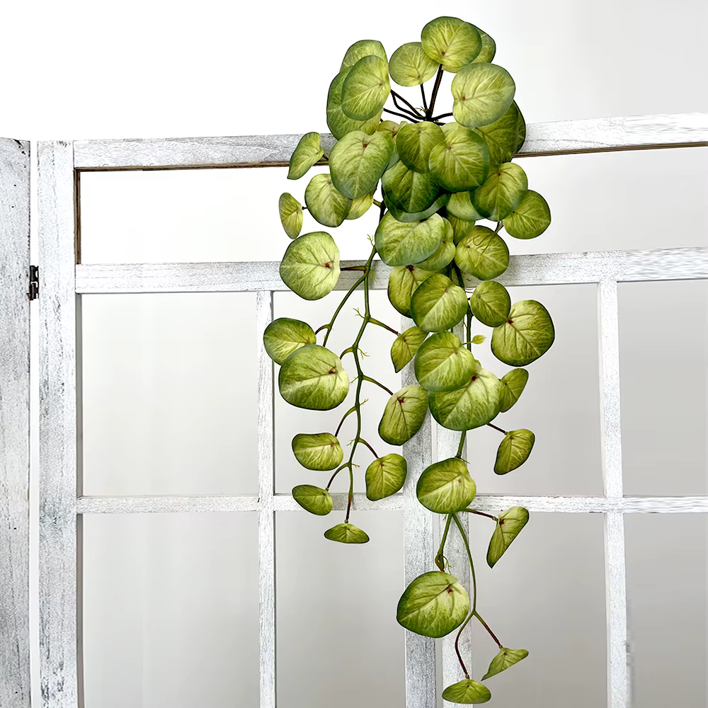 Grandes Plantes Tropicales Artificielles de 90cm, Faux Vignes, Feuilles d'Arbre, Bambou Vert, Enroul