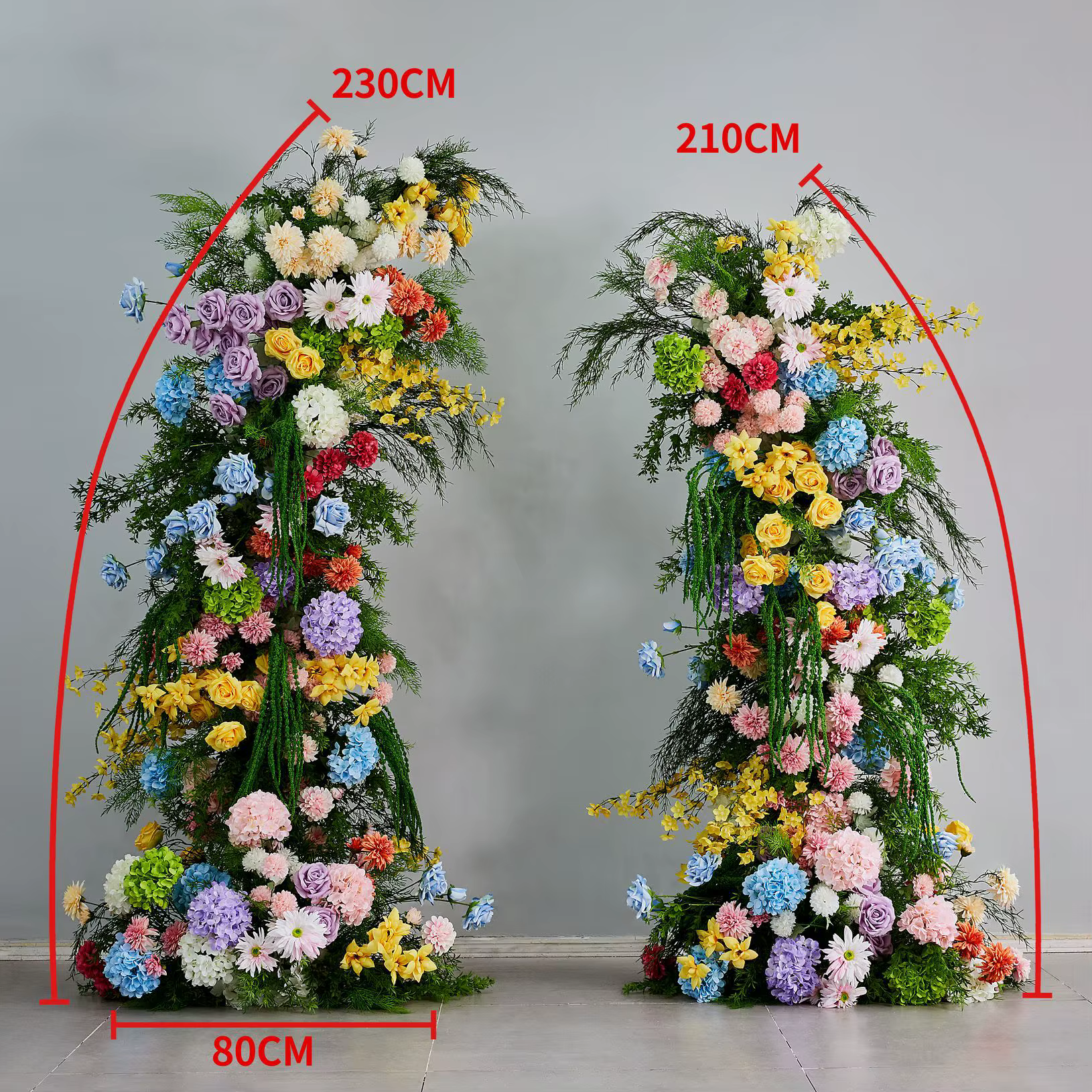 Arrangement de fleurs artificielles violettes, pour décoration de scène d'événement de mariage, affi