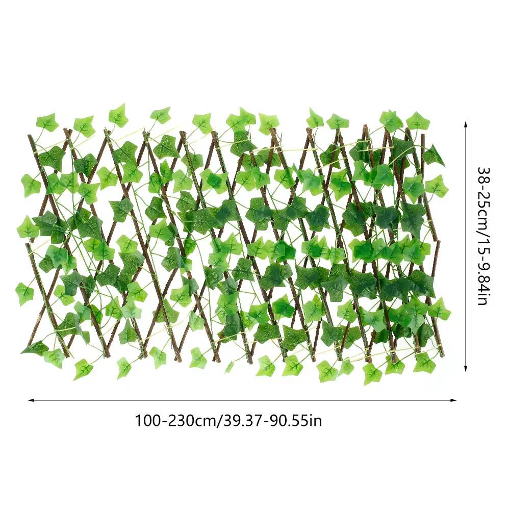 Structure de treillis télescopique en bois pour plantes grimpantes, écran d'intimité pour cour, idéa