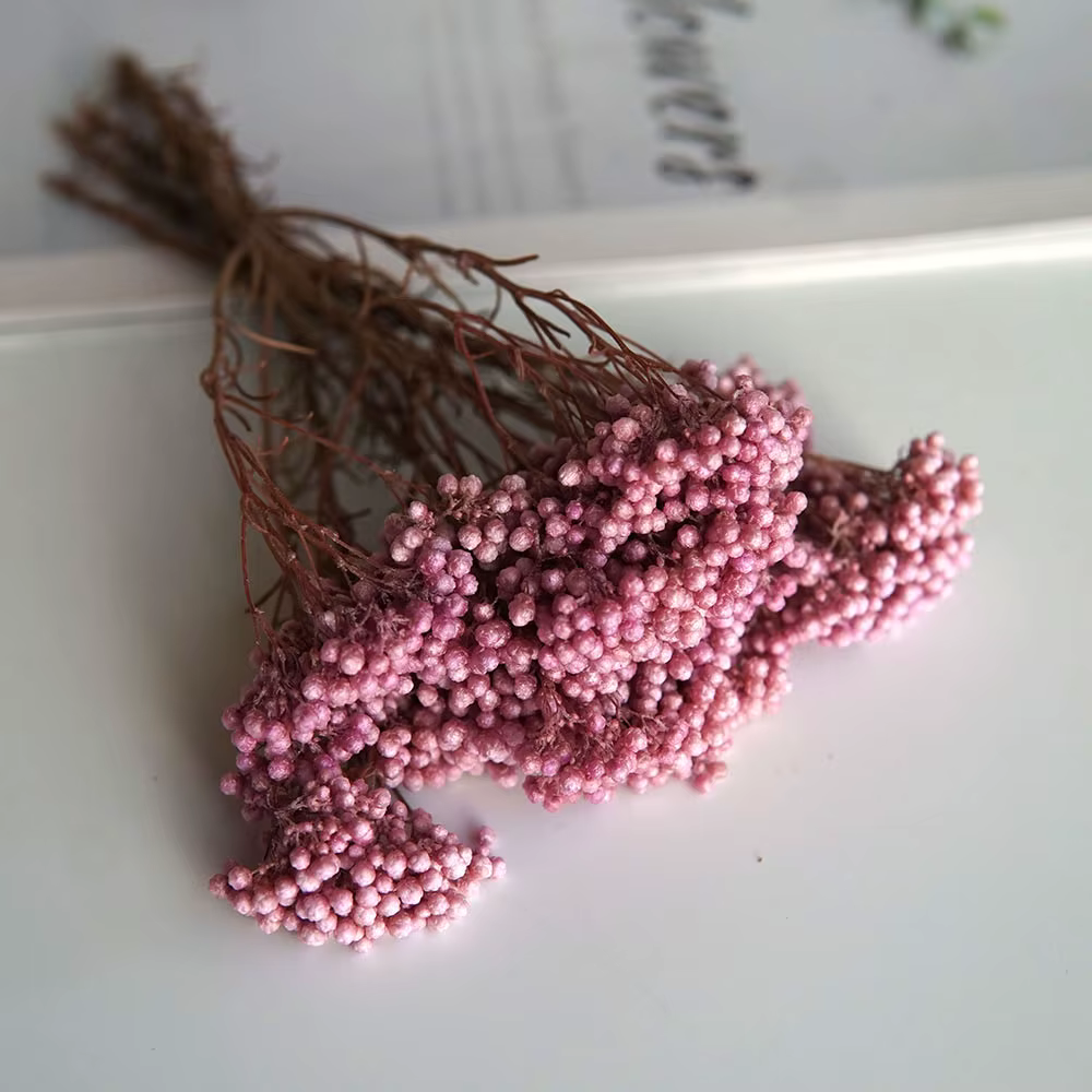 Fleurs de Riz pour Décoration de Maison et Bureau, Matériel de Bricolage, Colle Clip, Fait à la Main