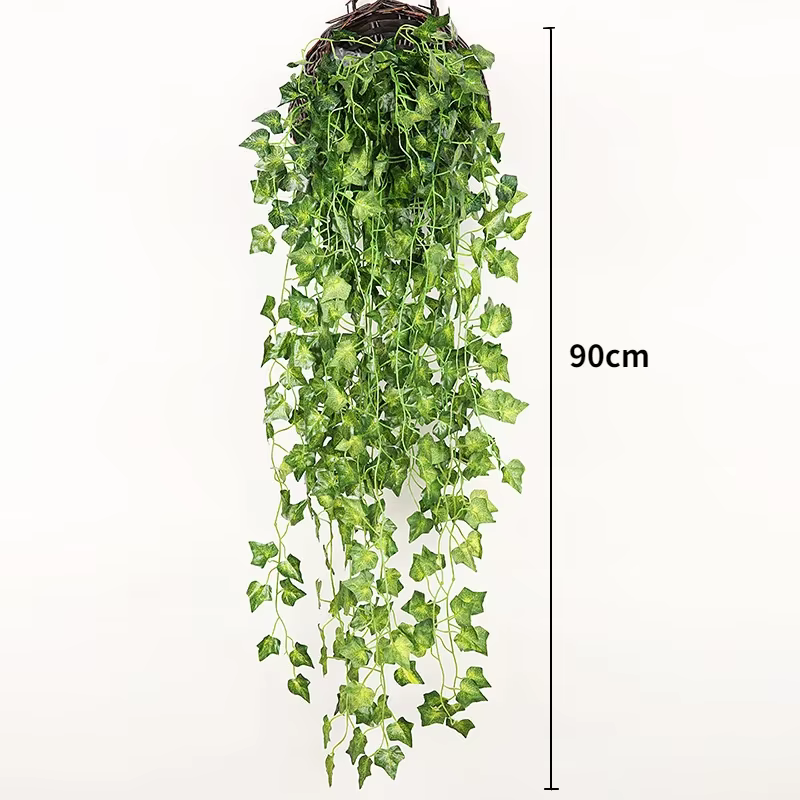 Plante artificielle de vigne de 90cm, décoration de maison suspendue, feuille en plastique, guirland