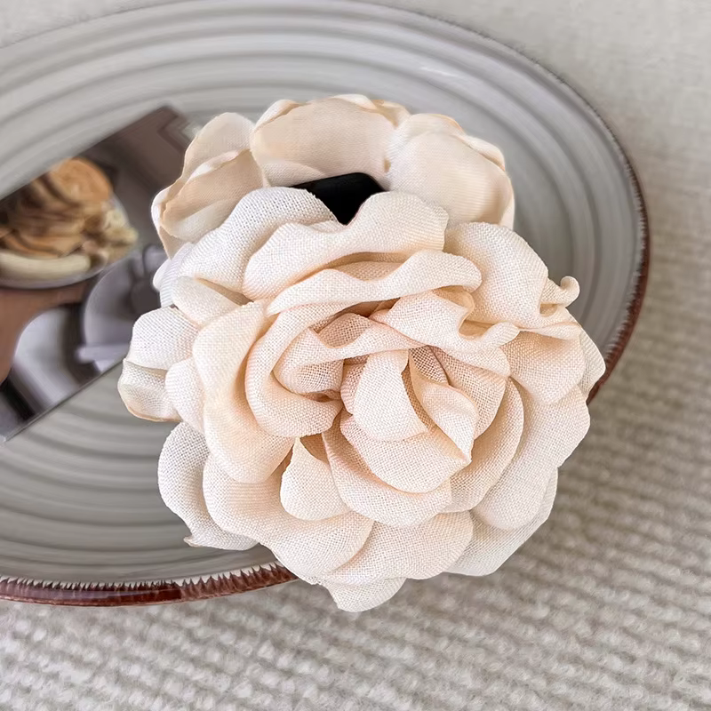 Barrettes romantiques en forme de Rose française pour femmes, pince à tête arrière en forme de requi