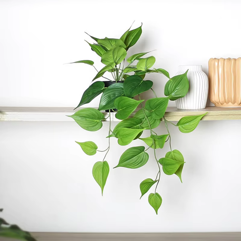 Plantes artificielles suspendues 50 cm, faux rotin 3D, fleur en plastique, décoration de fête d'hôte