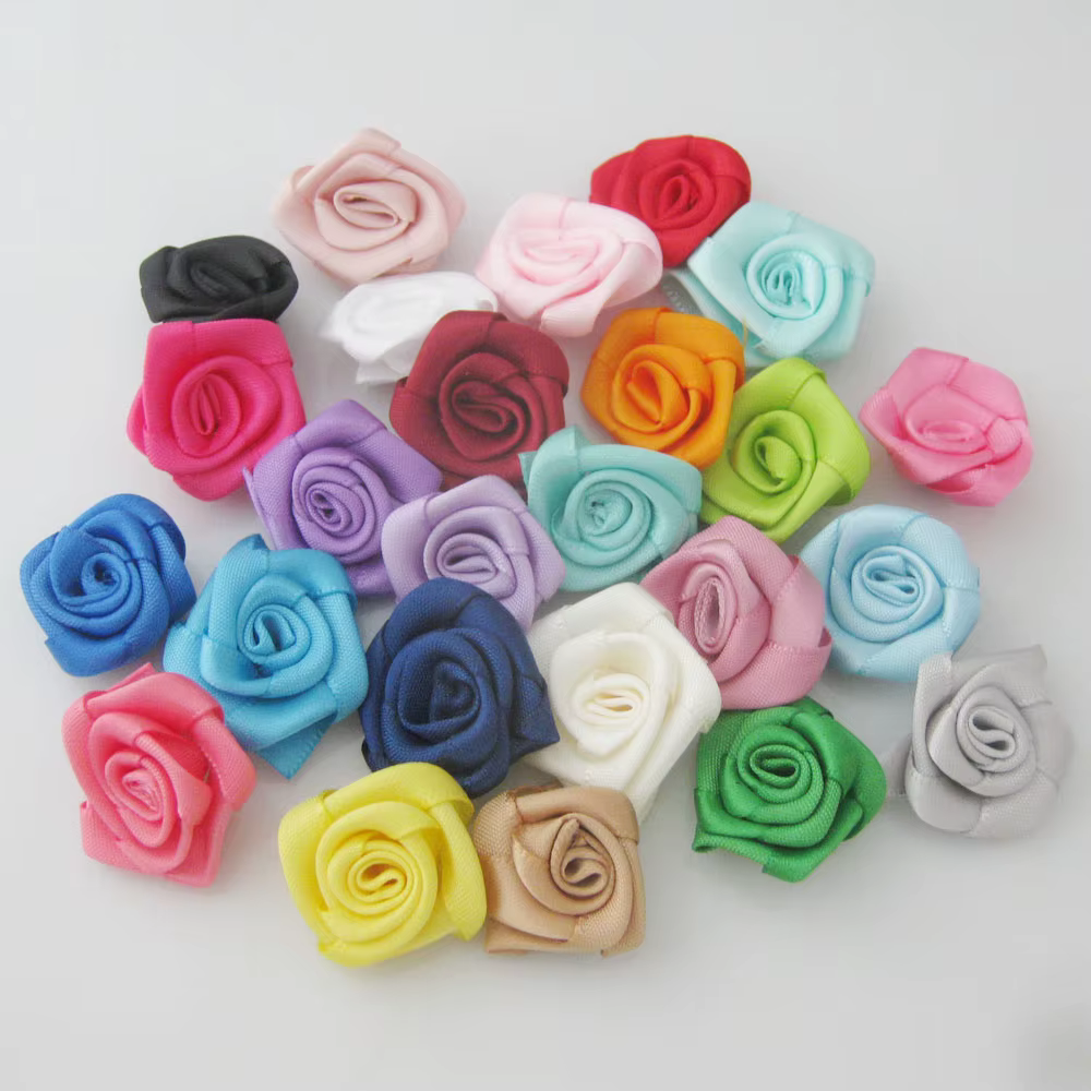 Ruban Rose Rose pour Décoration Artisanale, Accessoires de Couture, 30mm environ