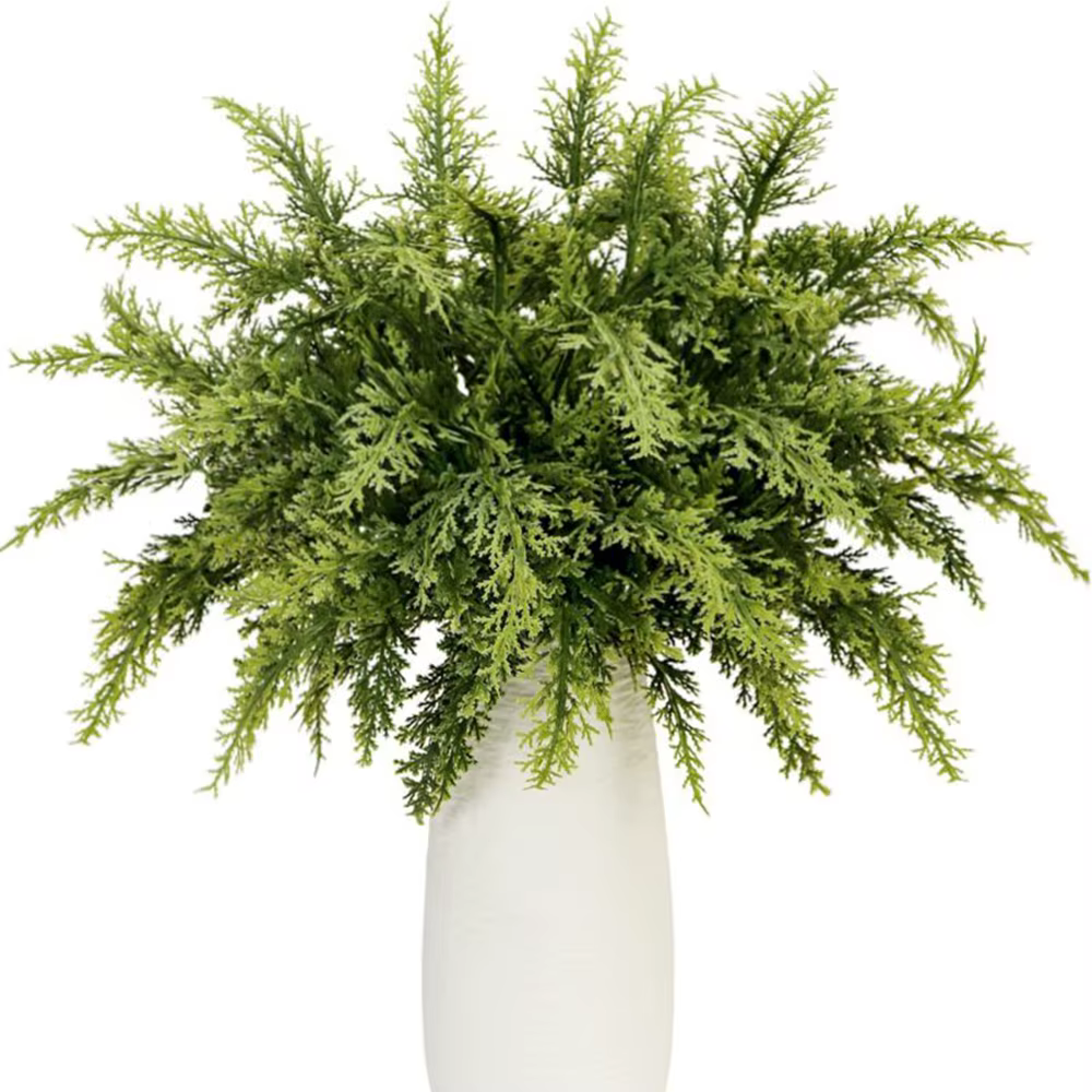 Plantes artificielles Cyprès Feuilles De Noël Arbre Partie Maison Salon Décor En Plein Air Jardin Fl