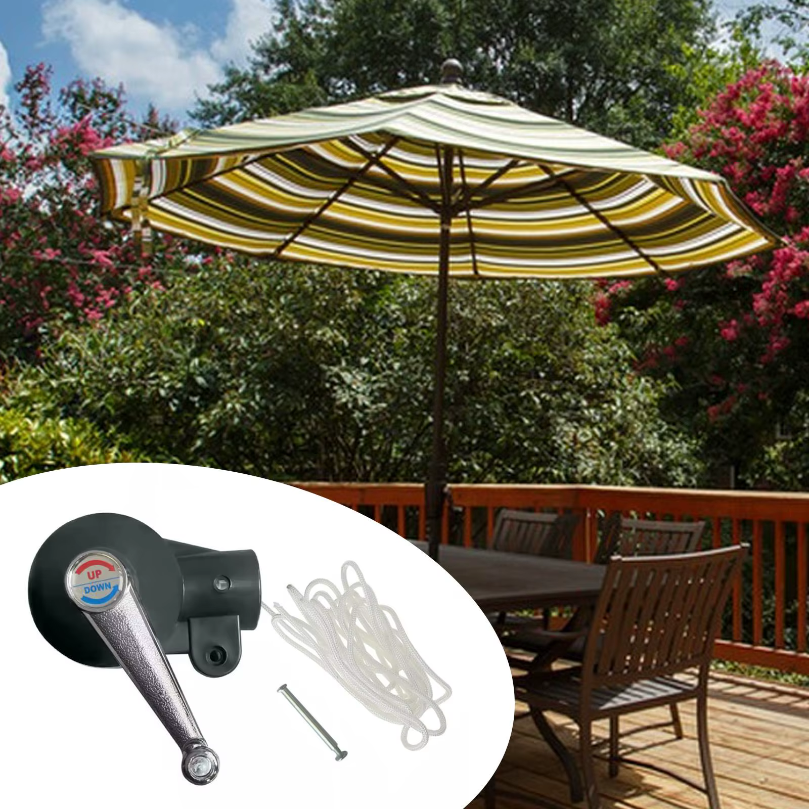 Parasol manivelle accessoires Parasol bascule remplacer les pièces Patio parapluie manivelle poignée