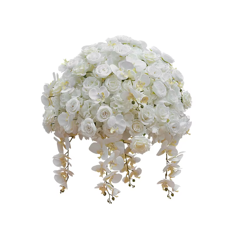 Balles de fleurs de roses d'hortensia Phalaenopsis 3D, surcharge romantique, apporte une ambiance Fa