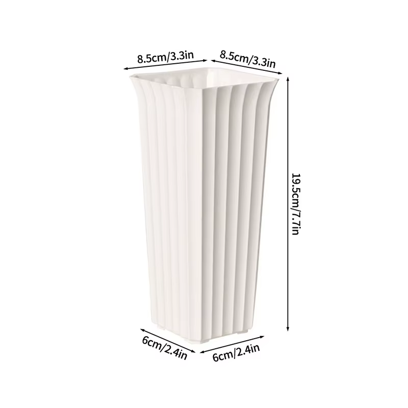 Vases en plastique simples pour plantes, vase pour arrangement floral, vase décoratif, pot de fleurs