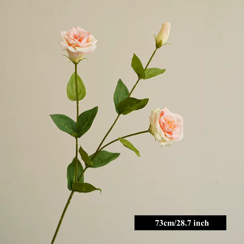 Grand vase à fleurs Eustoma hydratant à la main, touche réelle, vase de table de mariage, décoration