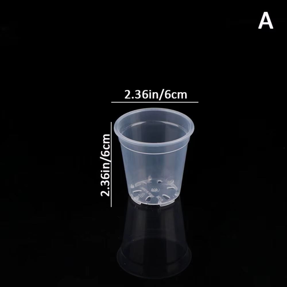 Pot de user inière Transparent de Grande Capacité, Pot de Démarrage Rond, Anti-déformation, en Plast