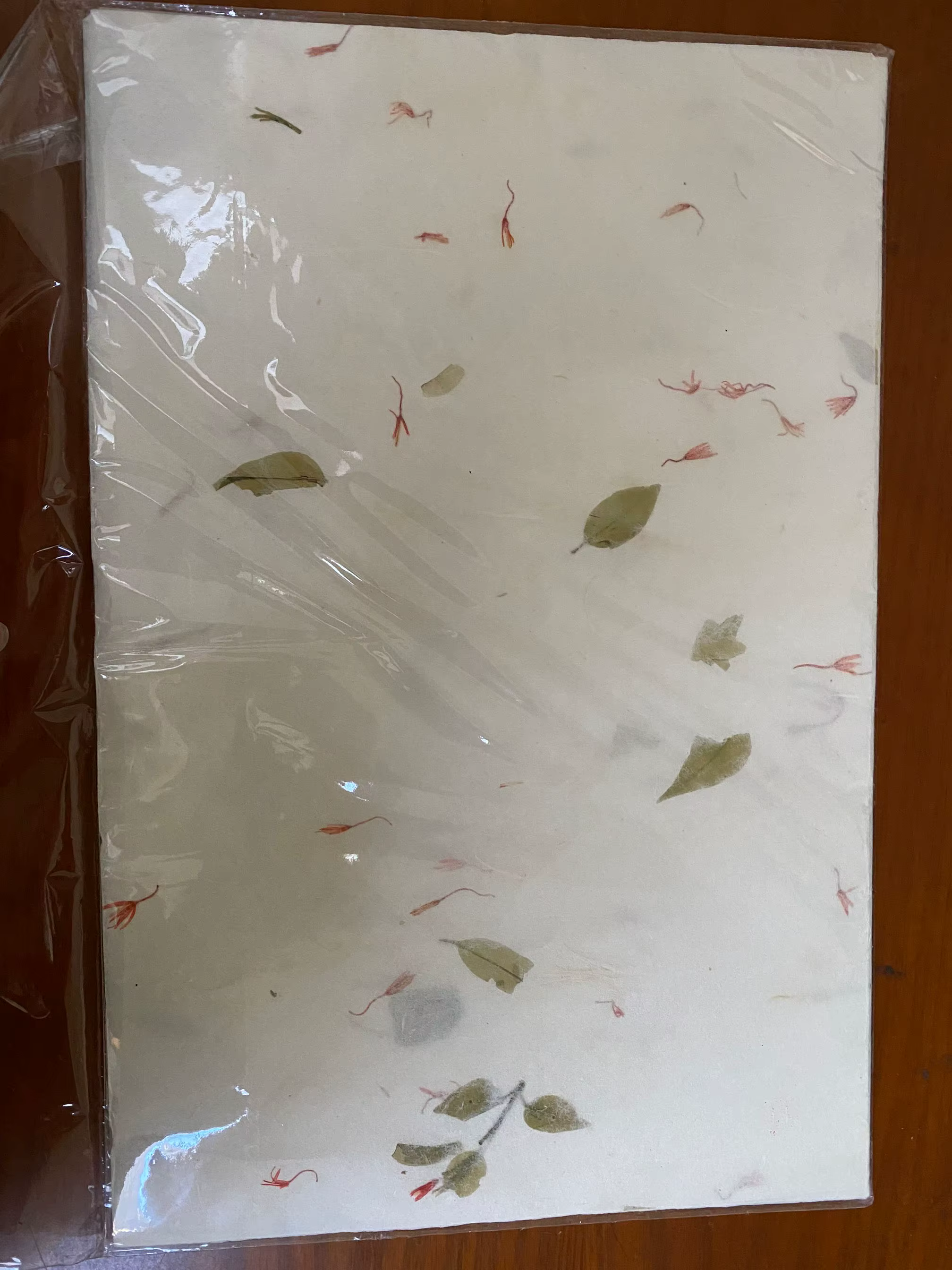 Papier de riz imprimé épais, Fiber de plante de fleur de thé, fait à la main, Yunlong, Papier Xuan à