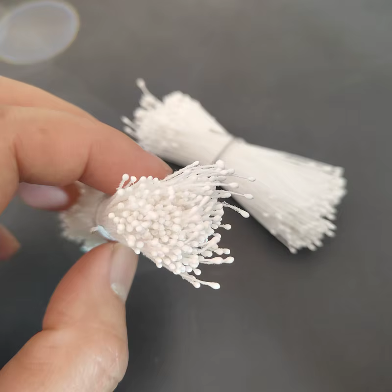 700 pièces 1mm Mini fleur étamine Pistil Double têtes rétro mat fausse fleur mariage noël Scrapbooki
