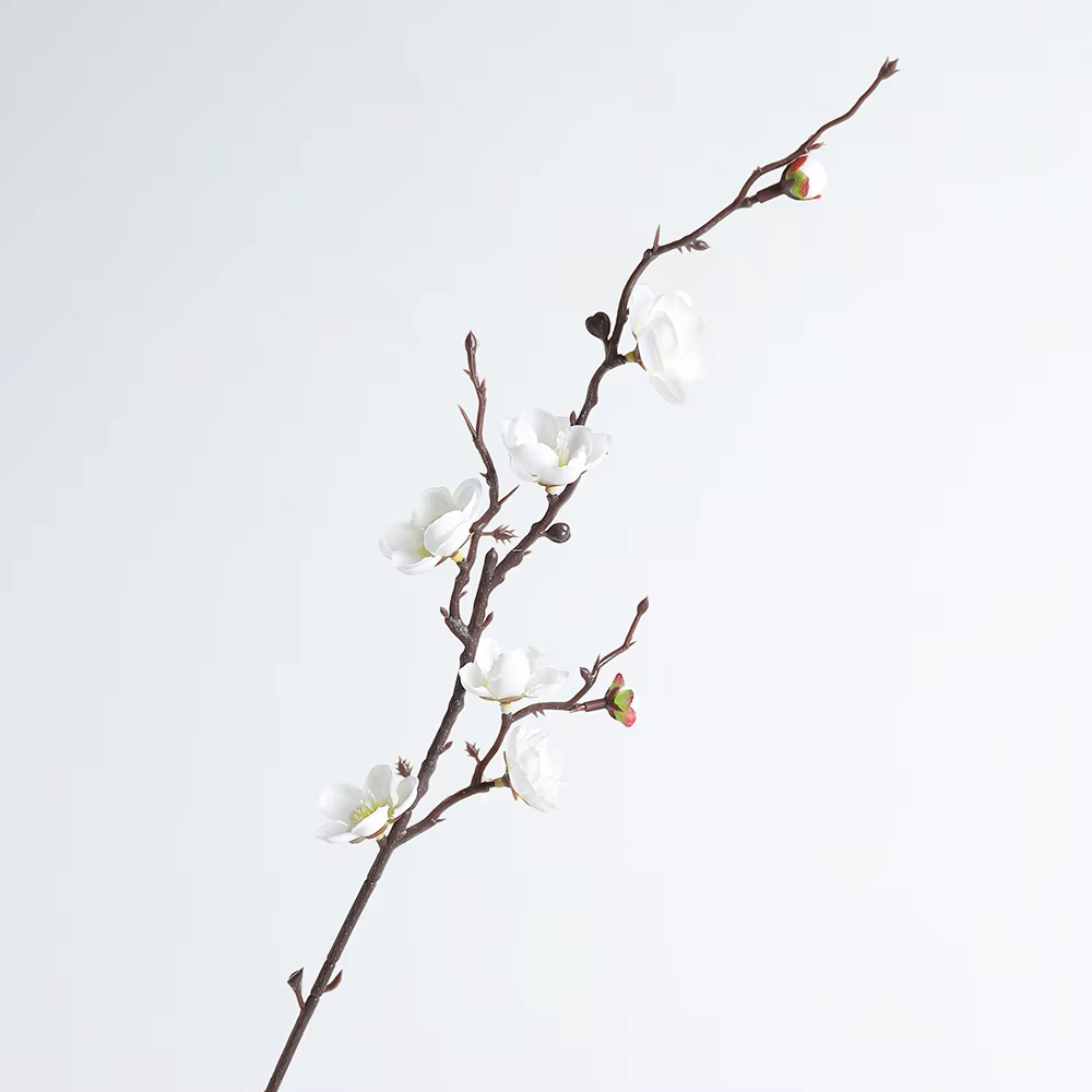 Bouquet de fleurs artificielles en fleurs de pêcher, 39CM, fausses fleurs pour décoration de la mais