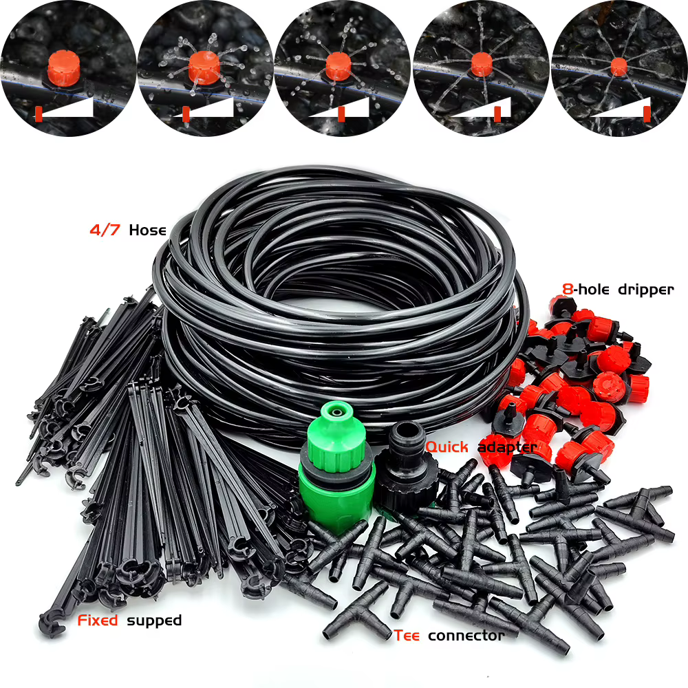 Système d'irrigation goutte à goutte pour serre, tuyau d'arrosage automatique, micro kits d'arrosage