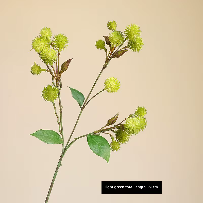 Tige de Verdure Artificielle à Pointes, Fausse Plante de Persil de Fruits pour la Décoration de la M