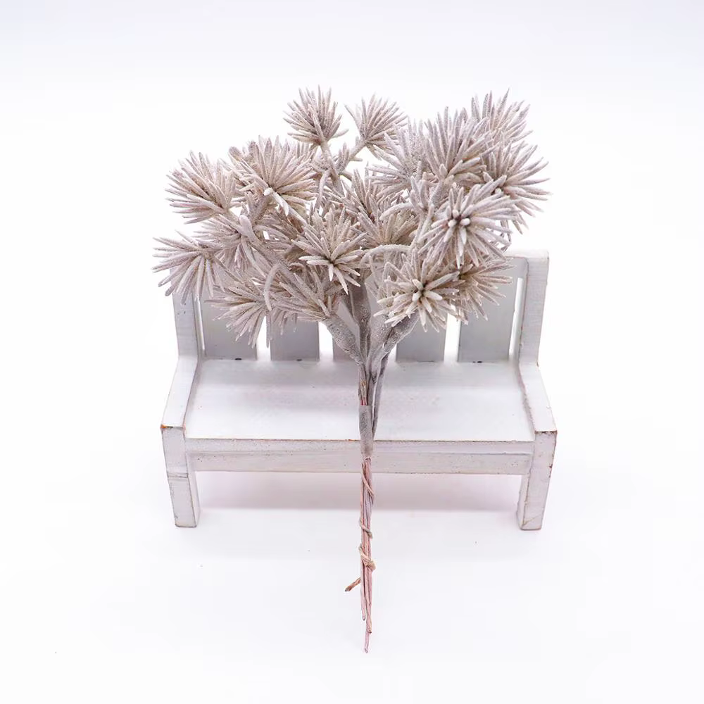 Fleur artificielle de cône de pin, 6 pièces, ananas, plante artificielle, décoration de maison, mari