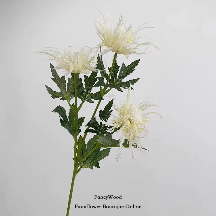 Fausse fleur de houx de mer artificielle de haute qualité, 66cm, décoration de mariage, plante flora