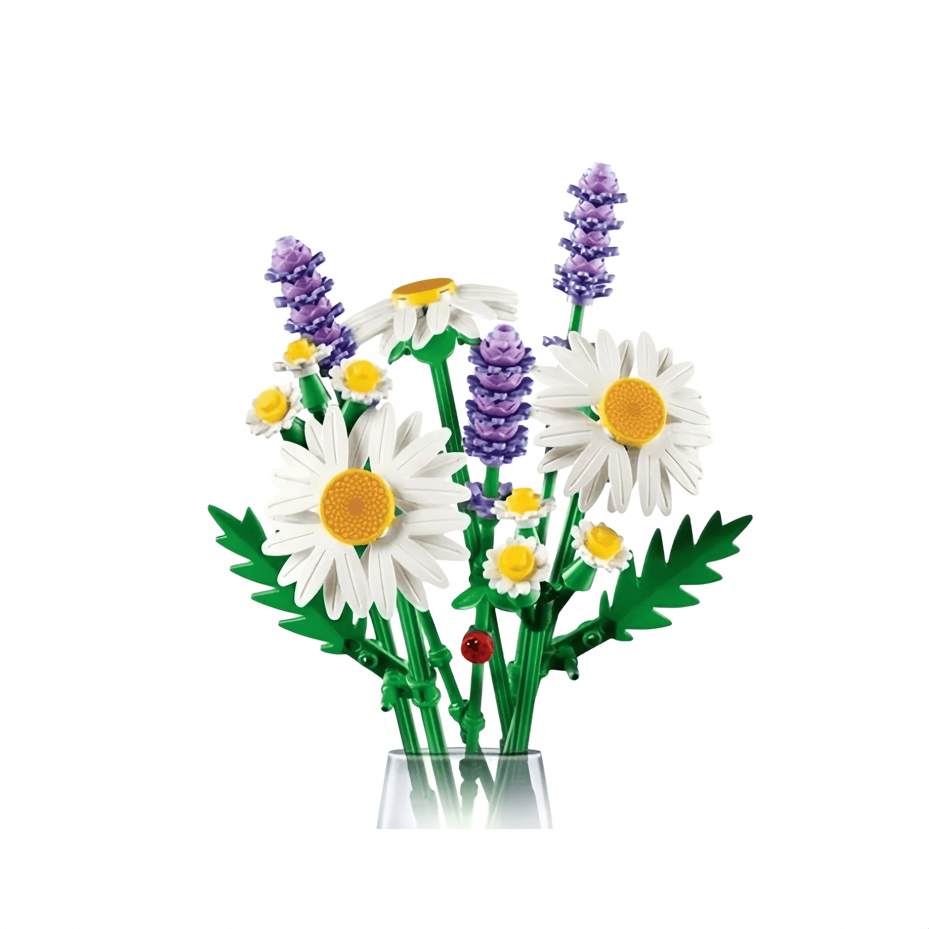 Nouveaux blocs de construction 2026, fleurs, plantes, petites marguerites blanches, lavande, jouets 