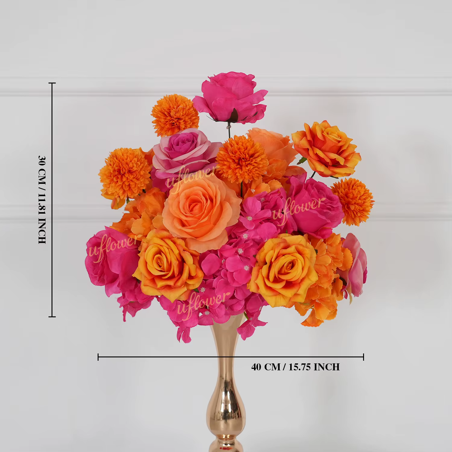 Uflower 40/45/60cm Accessoires de décoration pour événements, arche de toile de fond de mariage, che