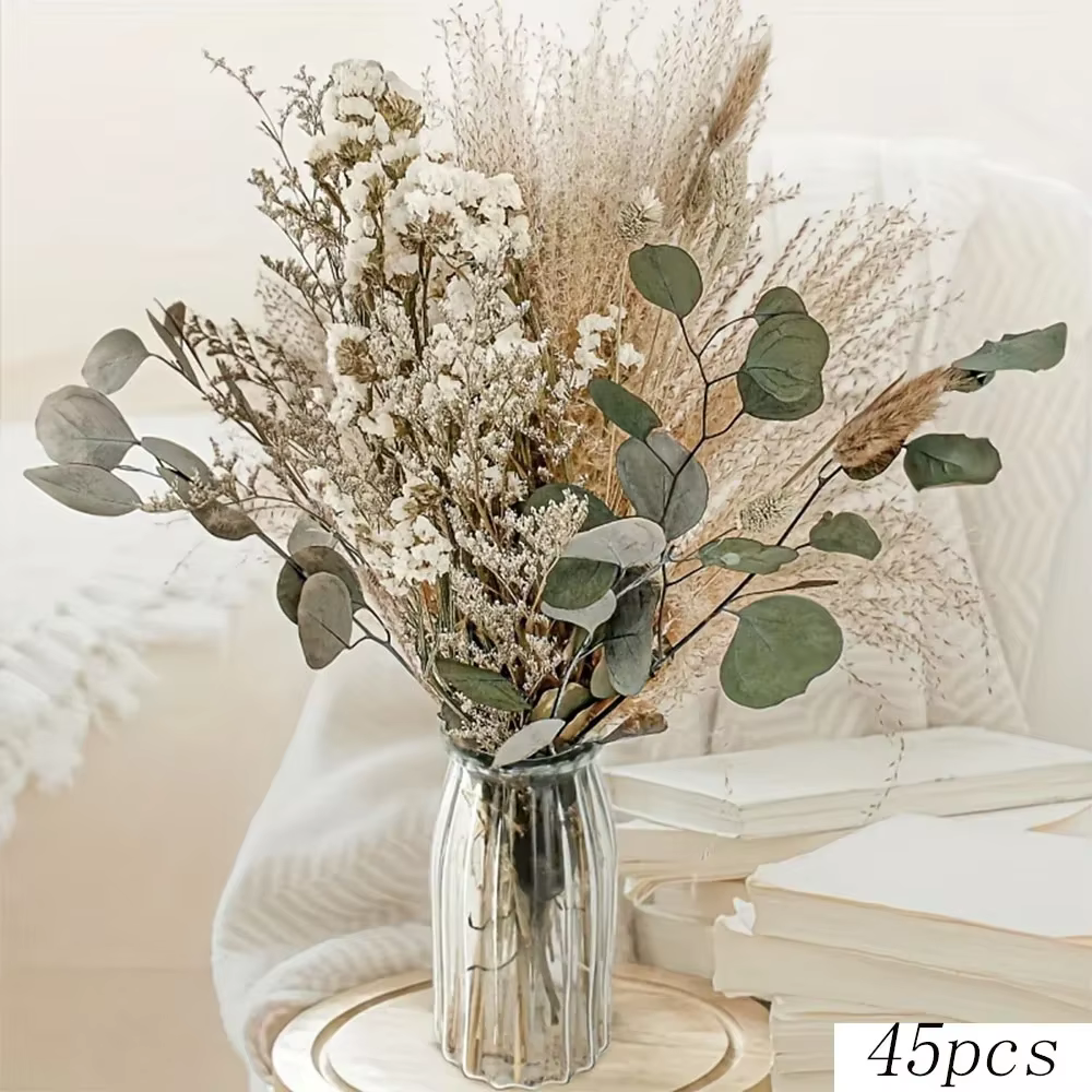 Bouquet de fleurs séchées naturelles pour la décoration intérieure de la maison moderne, remplissage