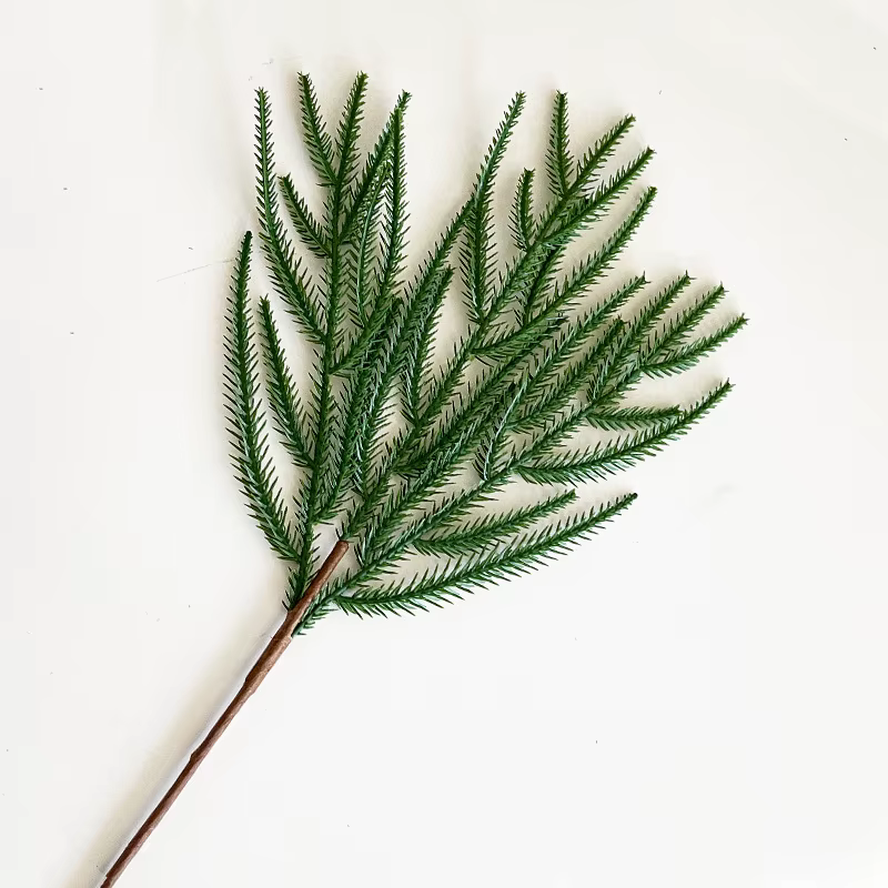 Branche de pin artificielle et de cyprès, plante verte en plastique, décoration florale de noël pour
