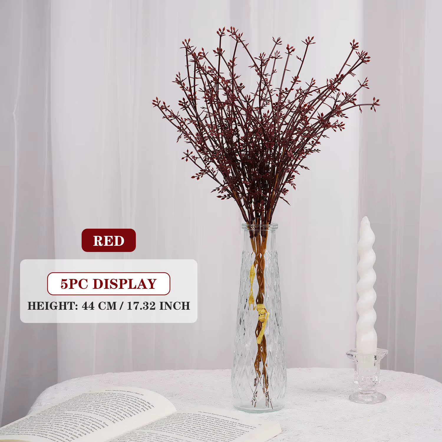 Plante Artificielle pour Décoration de la Maison, Bundle de Riz Châtaignier, Fleur de Simulation, Fa