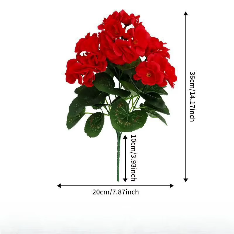 Lot de 10 fleurs artificielles en soie, plantes vertes Crabapple, décoration d'hôtel, fausses fleurs