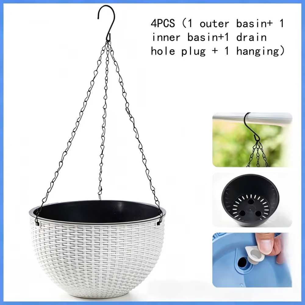 1 pièce de support de plante suspendu en macramé pour pots de fleurs et jardinières, pour fleurs sus