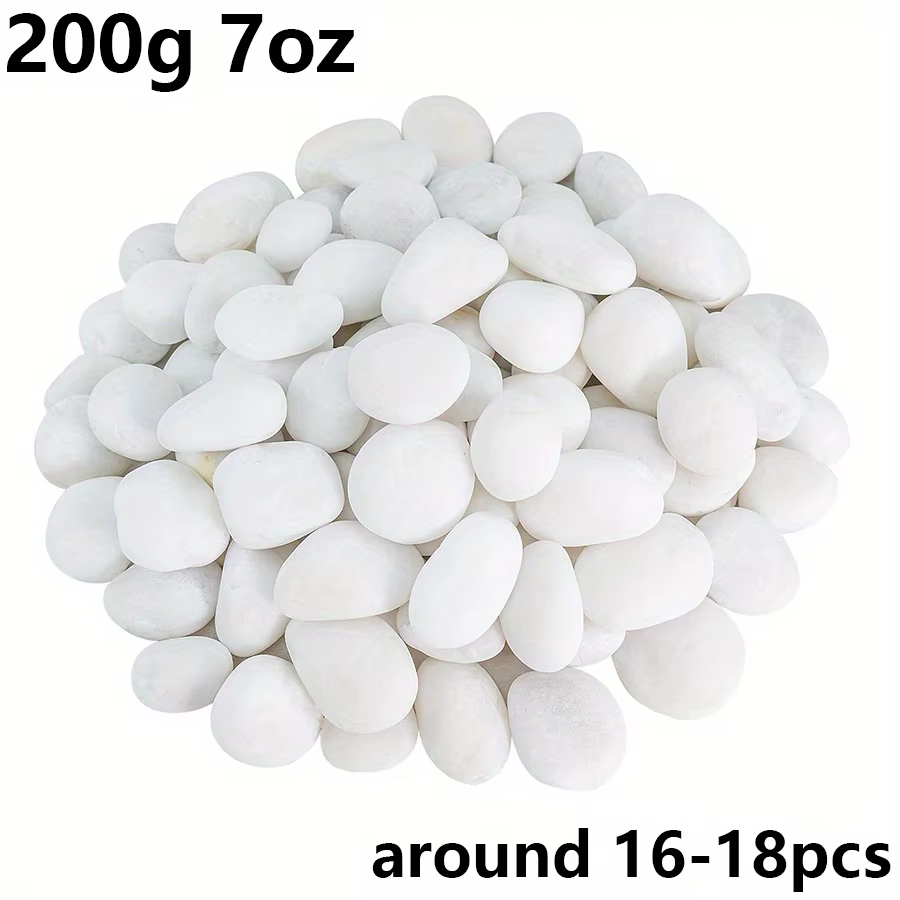Cerfsets naturels blancs hautement polis, 200/400g, 2-3cm, décoration de paysage de cour, roches, po