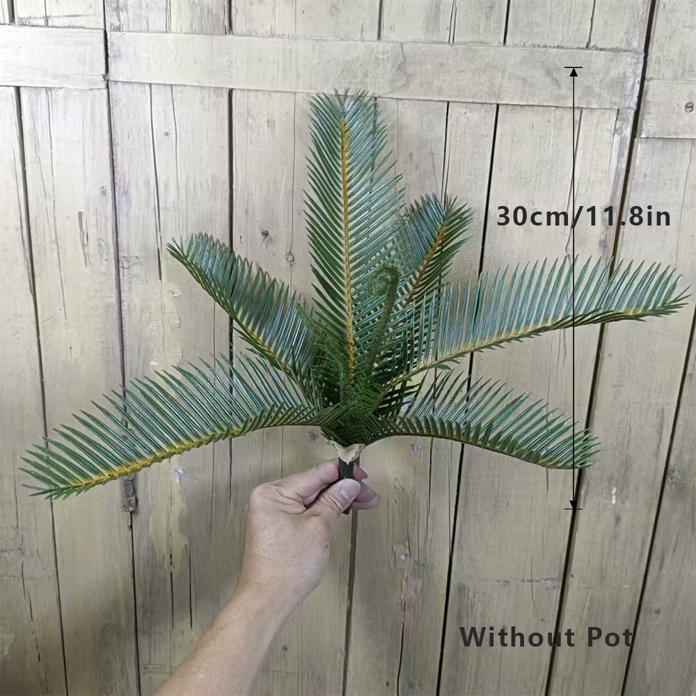 Plantes de palmier artificielles 30-50cm, cycs tropicaux, faux cocotier, feuilles de palmier en plas