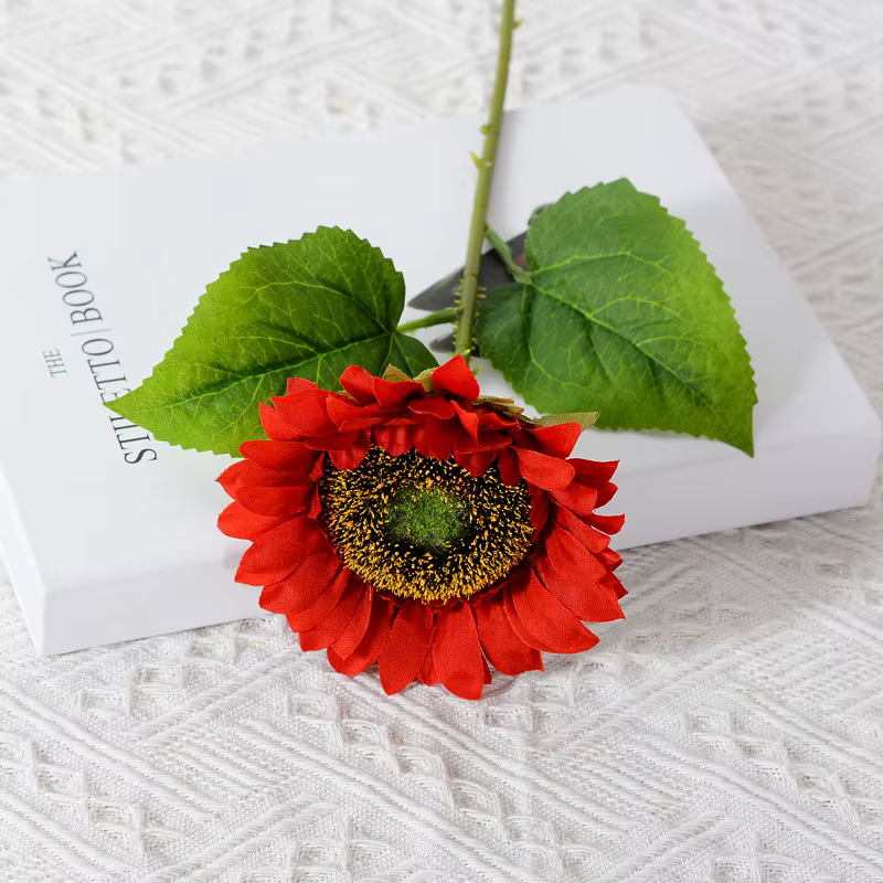 Fleurs artificielles de tournesol en soie, 1 pièce, fausses fleurs pour décoration de chambre à couc