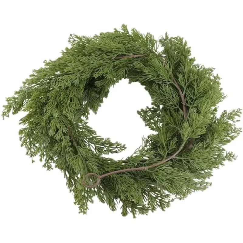 Plantes artificielles Verdure Feuillages Vigne De Noël Arbres De Mariage Cour Clôture Ornements Déli