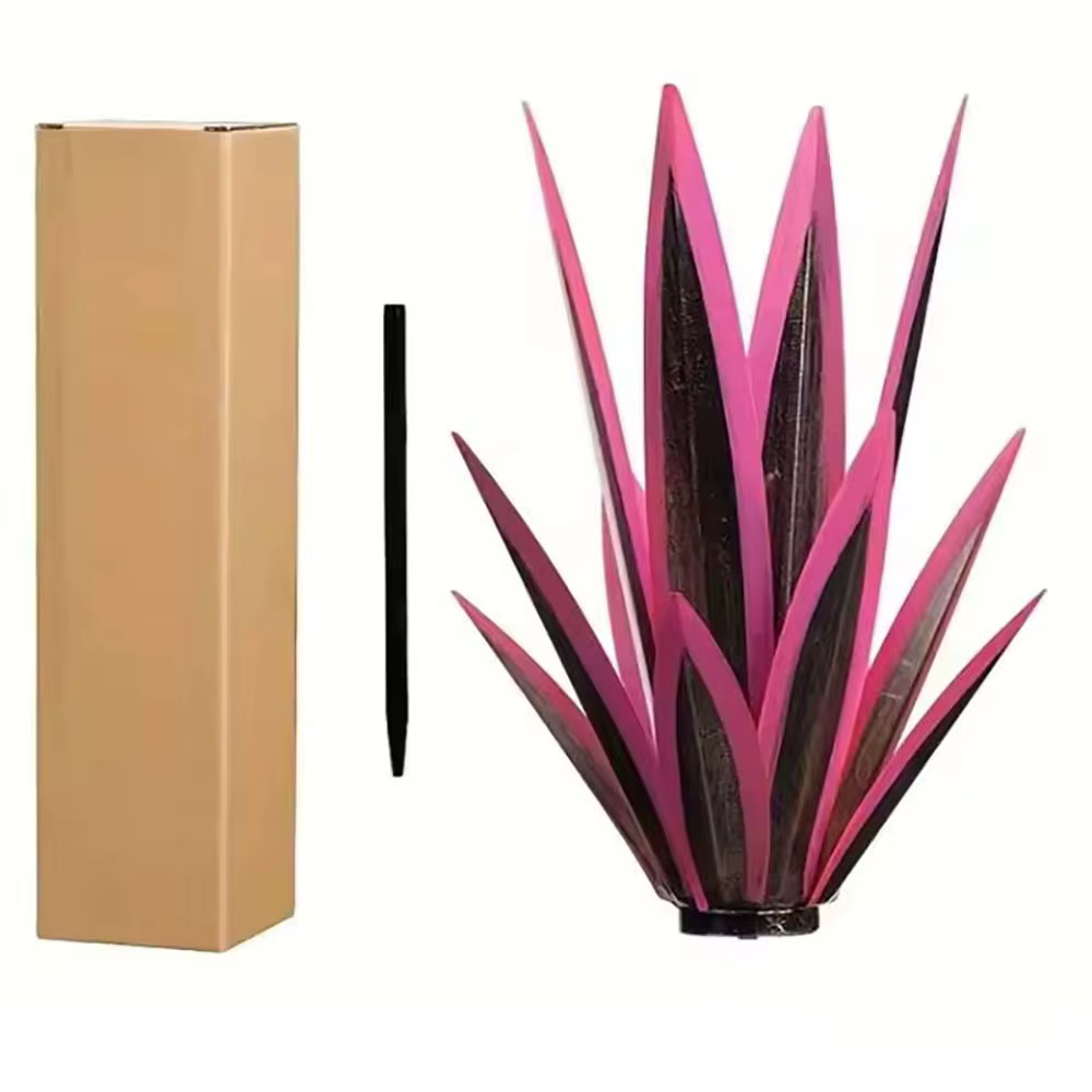 Sculpture paysagère en métal Agave Artificielle Tequila, plante Agave en métal DIY, décoration d'int