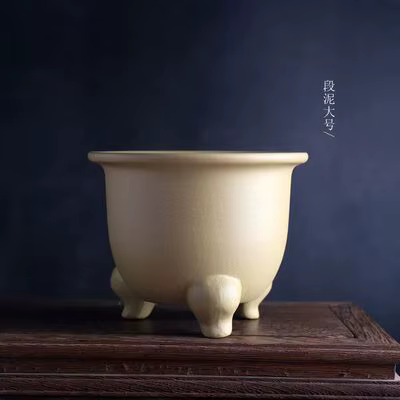 Pot de bonsaï de sable violet Tripedal, poterie brute, plantes à fleurs, vase de table, respirable, 