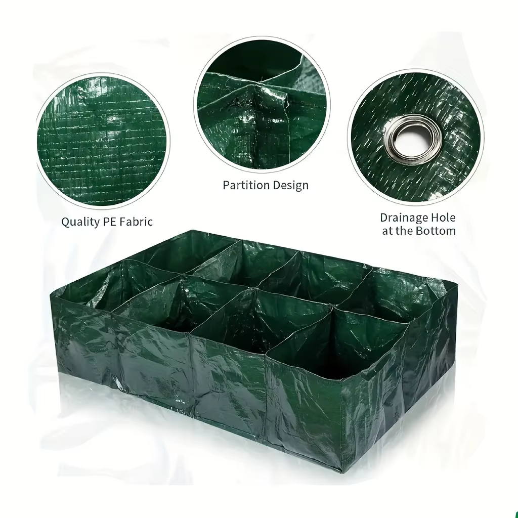 Sac de plantation multi-grille, sac de plantation à grille étanche PE, trou de Drainage, sac de plan