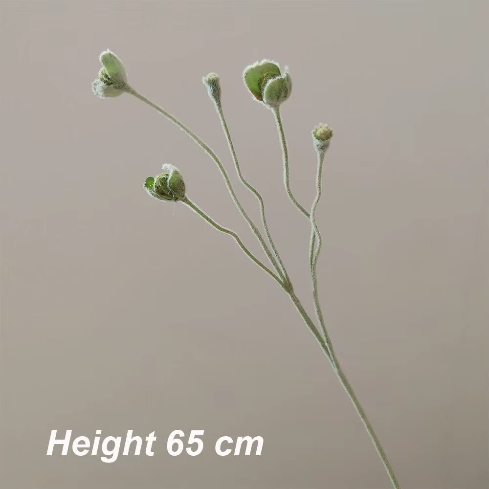 Fleurs artificielles de coquelicot, fausses fleurs à tige longue de 65cm, pour décoration de maison,