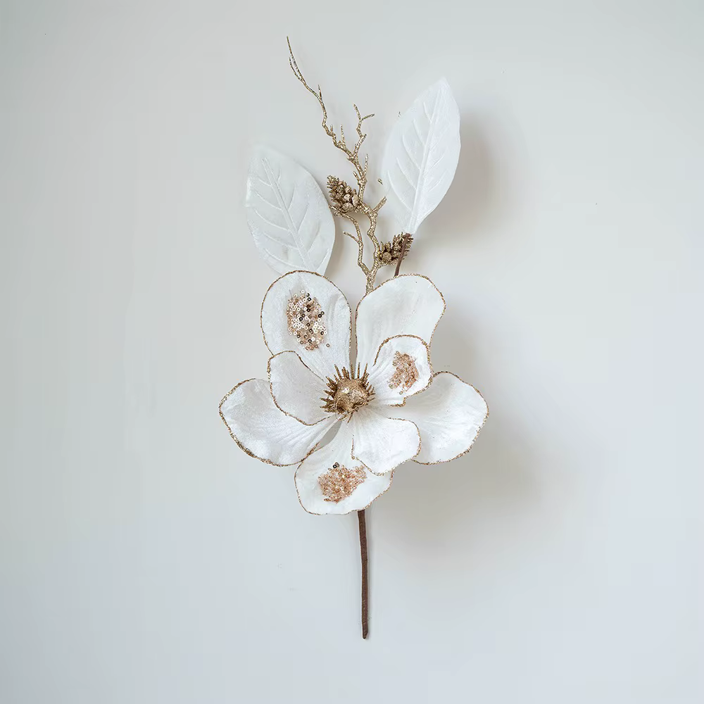 Décor de fleurs de noël artificielles, Simulation Unique, fleurs faites à la main, fleurs décorative