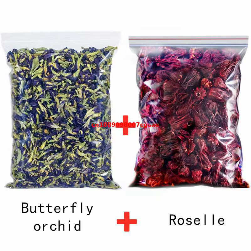 2 sacs de haute qualité naturel Rose jasmin bourgeons papillon orchidée fleurs séchées pour mariage 