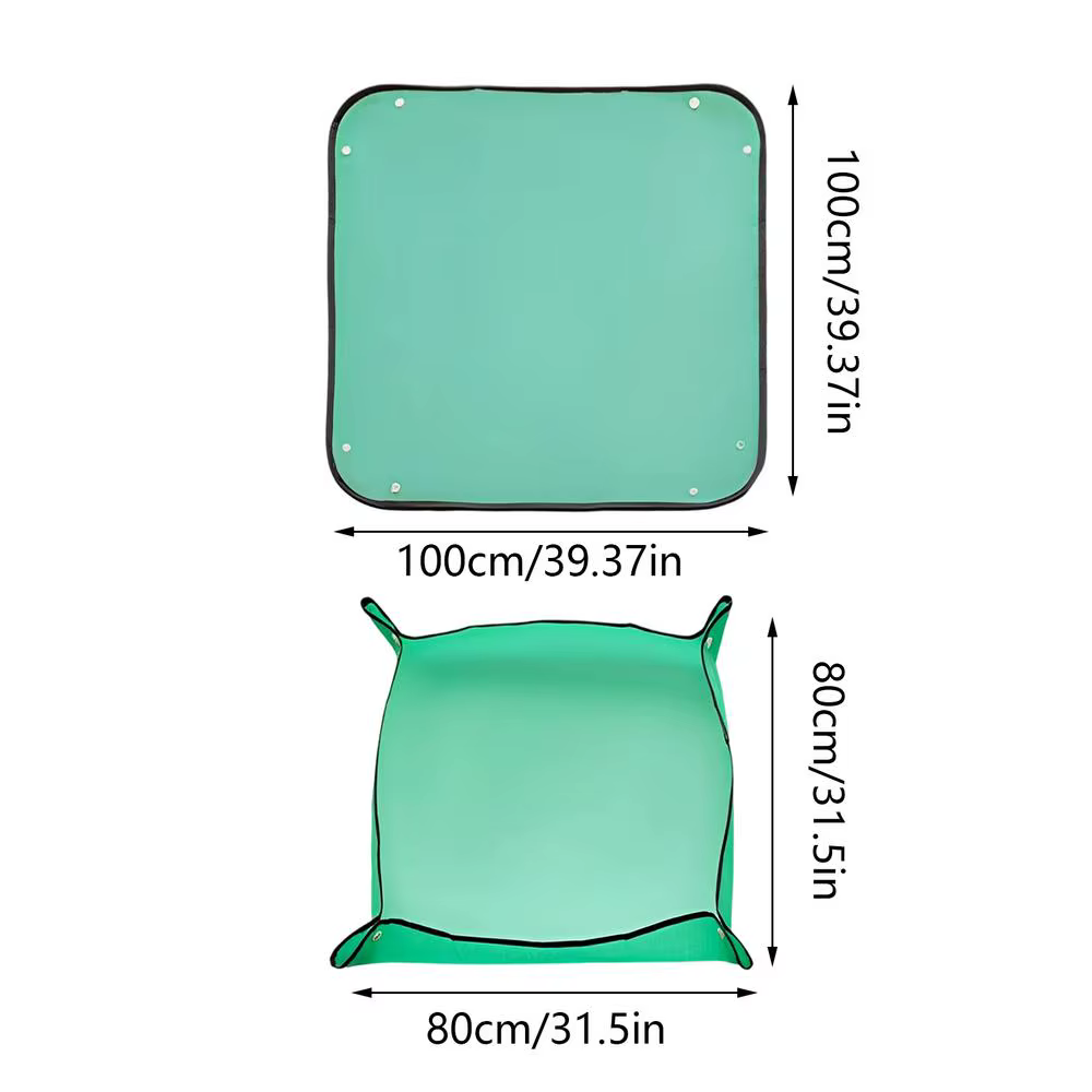 Tapis de repottage pour plantes d'intérieur, 1x1m, imperméable, anti-fuite, pliable, Kit pour femmes