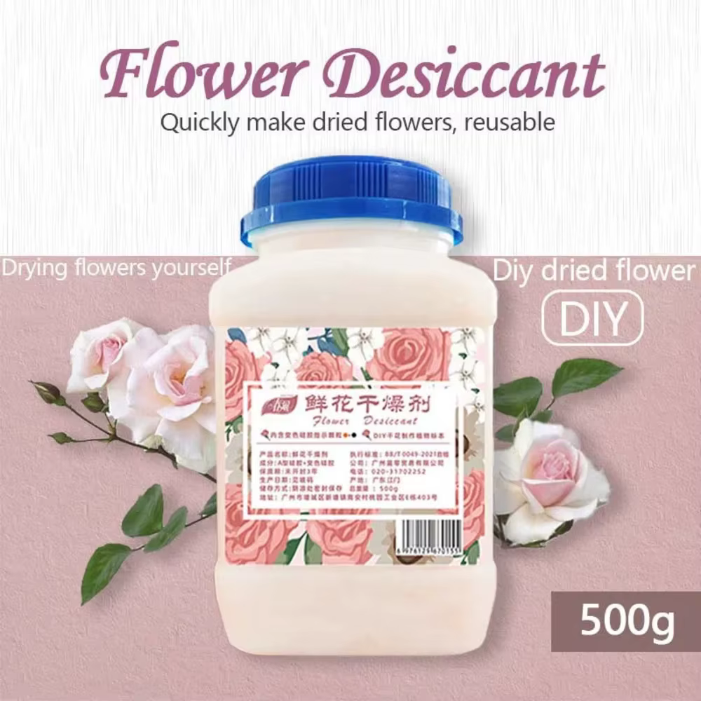 Agent de séchage pour fleurs, gel de silice, séchage rapide, conservation de la couleur, réutilisabl