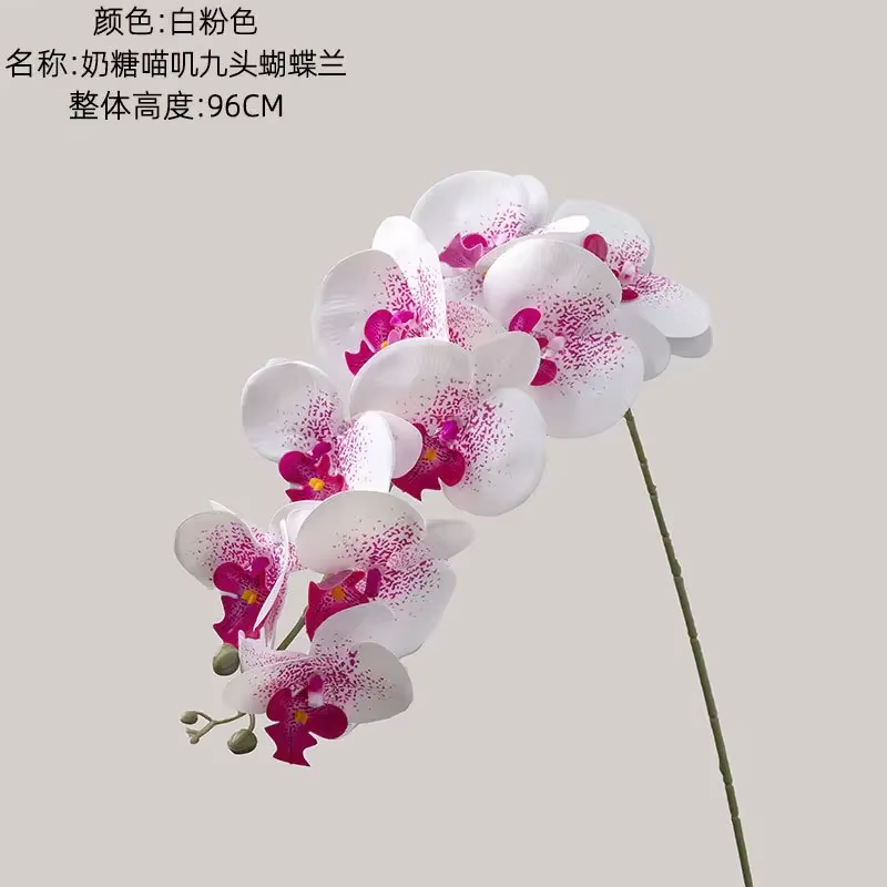 Fleurs Artificielles Hydratantes Phalaenopsis au Toucher Réel, Orchidées Papillon, Décoration de Mar