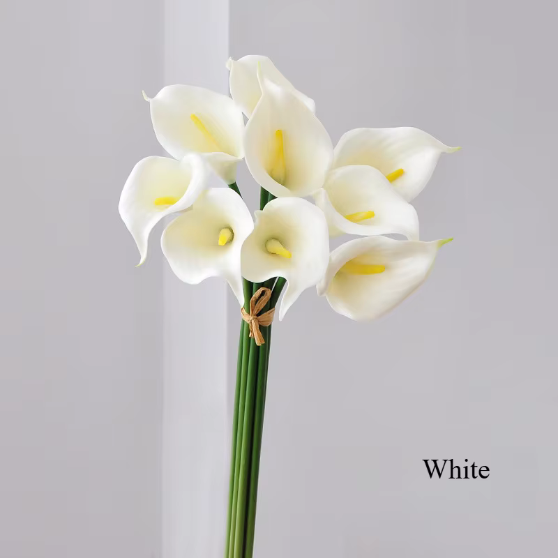 Fleur Artificielle de Lys Calla de 35cm, Décoration Intérieure de Maison, Bouquet de Mariage, Décora