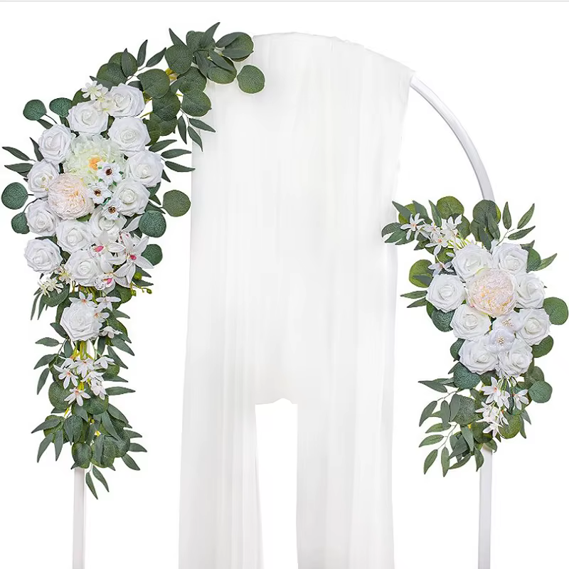 Fleur artificielle arc de mariage porte Frieze décoration bohème grande fleur pendentif cérémonie de
