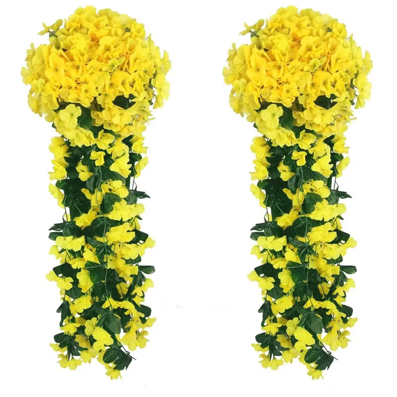 Guirlande de fleurs artificielles en lierre violet pour décoration d'arche de mariage, de fête, de m