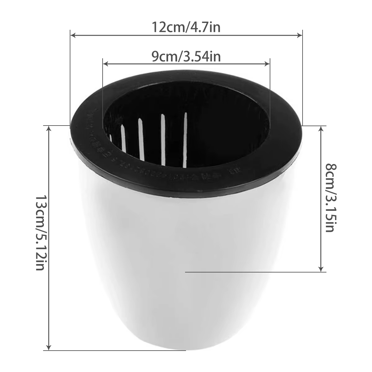 Pots auto-arrosage avec corde en coton pour plantes d'intérieur, Pot de fleur auto-arrosage de 4.7 p
