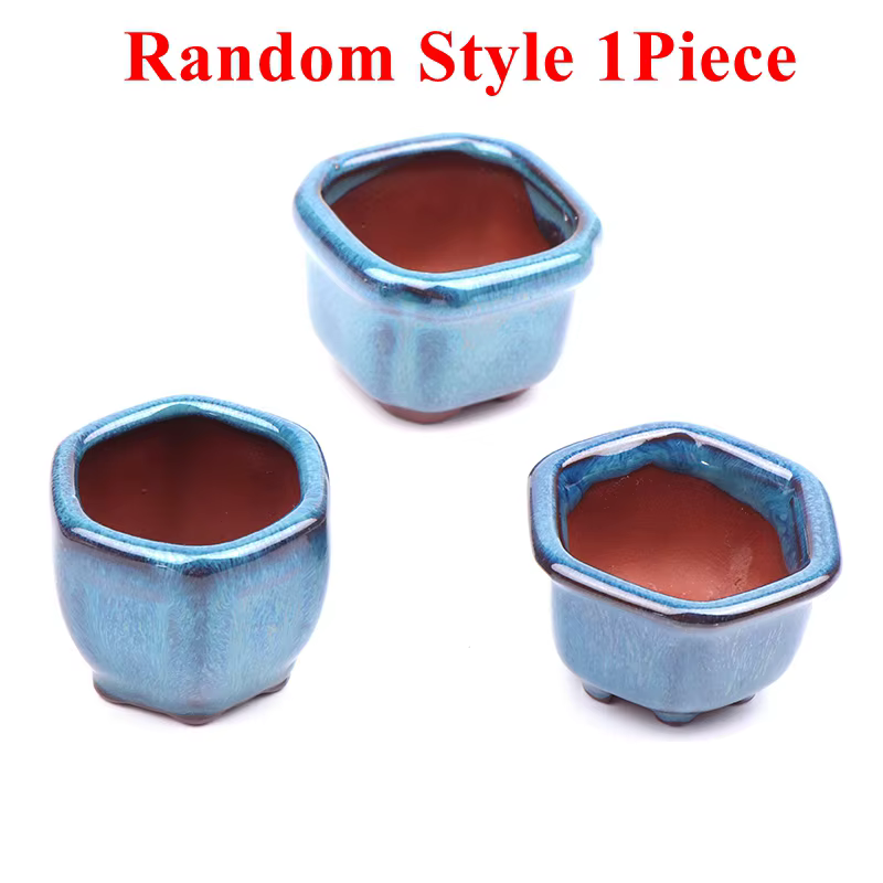 Mini pots de plantes avec trous, pot de fleurs bonsaï de style chinois, jardinière de jardin, artisa